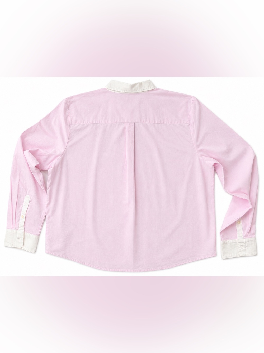 J. Crew Light Pink Women’s Button-Down Shirt with White Collar & Cuffs L - Picture 7 of 7
